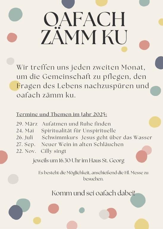 Oafach Zämmku
