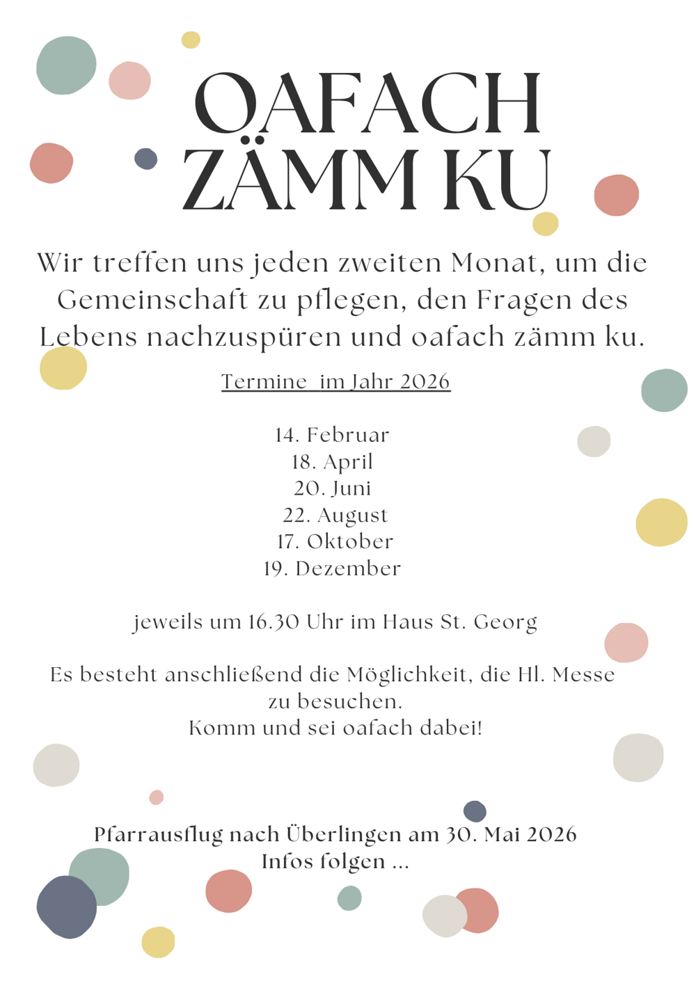 Oafach Zämmku